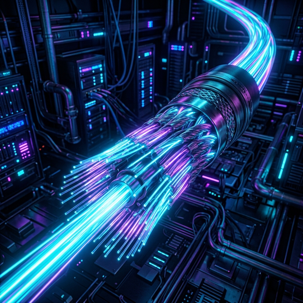 Conexões de fibra óptica de alta tecnologia
